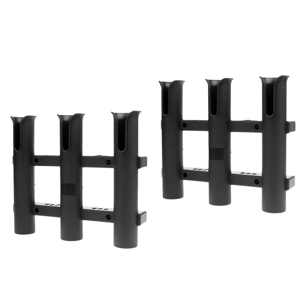 Fishing Equipment Holder - حامل قصبة صيد أسود من البولي