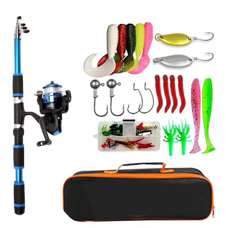 Fishing Equipment Online - مجموعة أدوات صيد خشبية كاملة مع