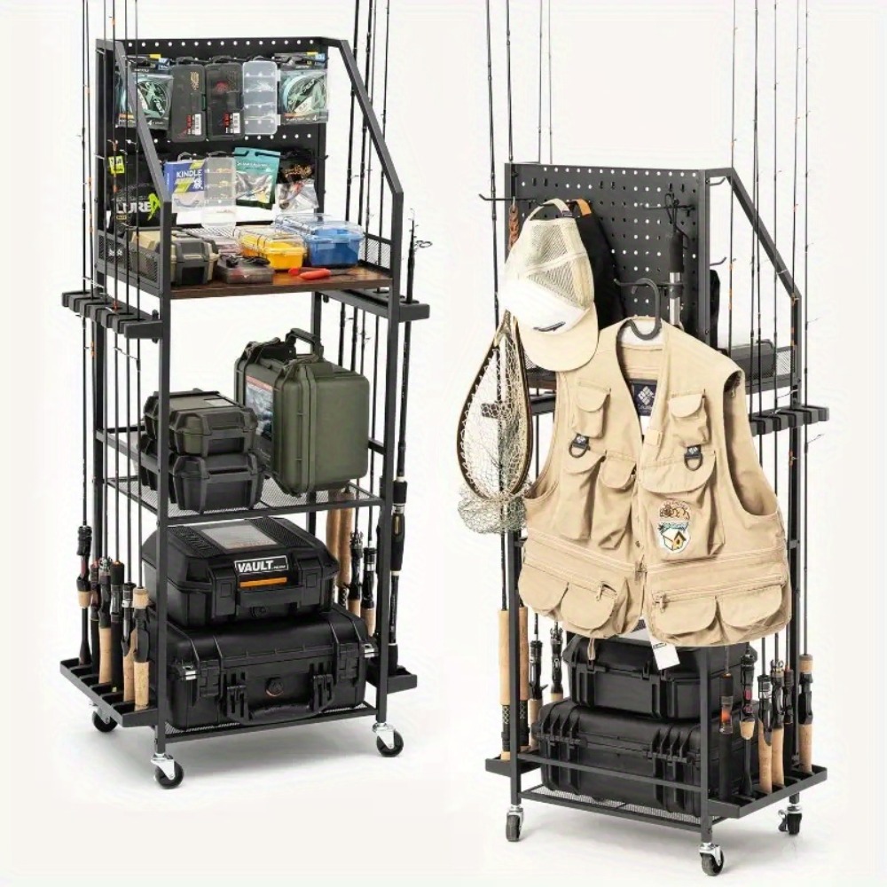 Fishing Equipment Holder - حاملات قصبات الصيد للجراج، حاملات لـ