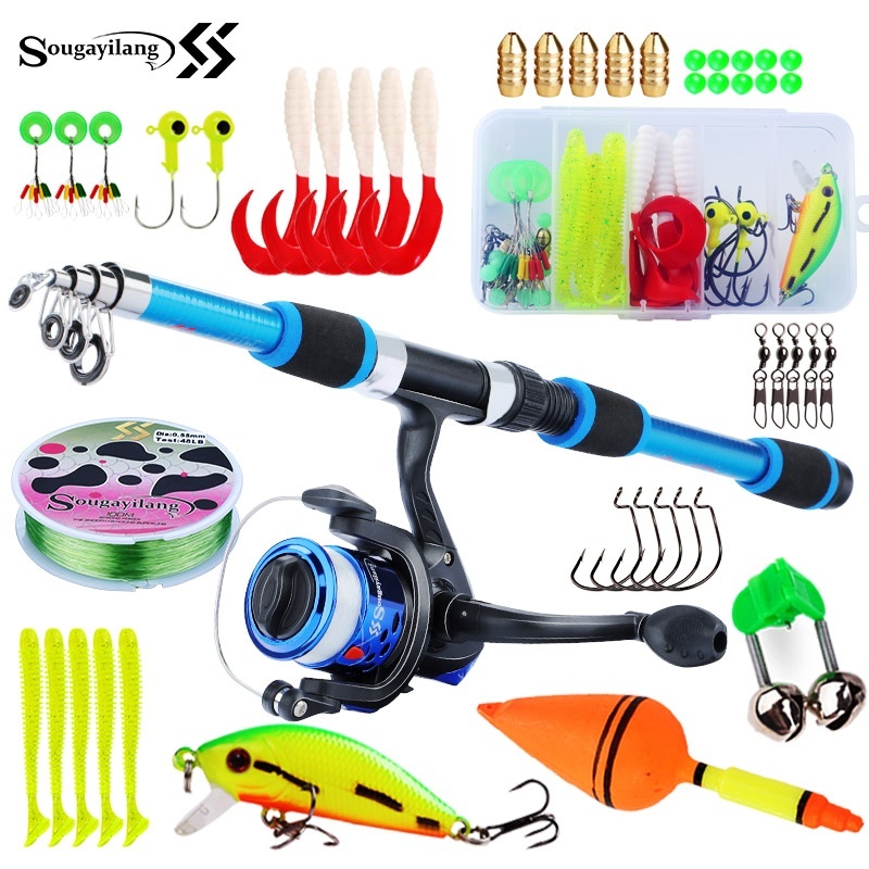 Fishing Equipment Online - Sougayilang الاطفال قصبة صيد خشبية مجموعة