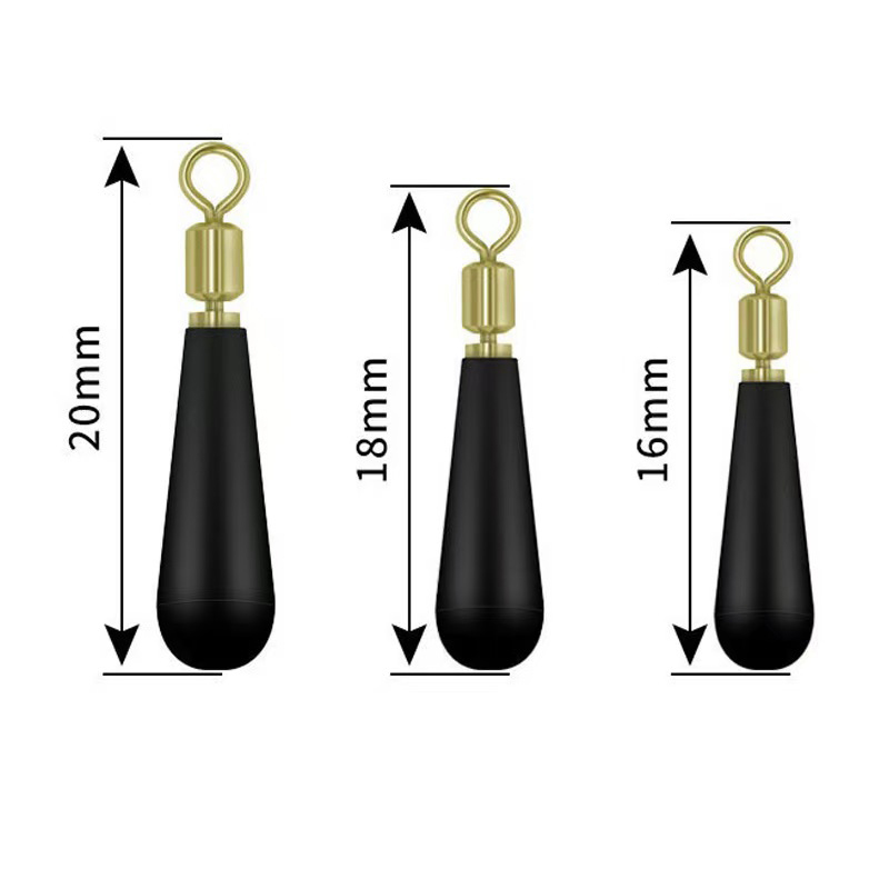 Fishing Bobber Float - حامل عوامة معدني دوار مطاطي مضاد