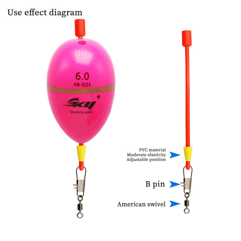 ZYZHE 6 قطع/2 كيس أداة توصيل ع - مراجعة Fishing Bobber Float وسعره
