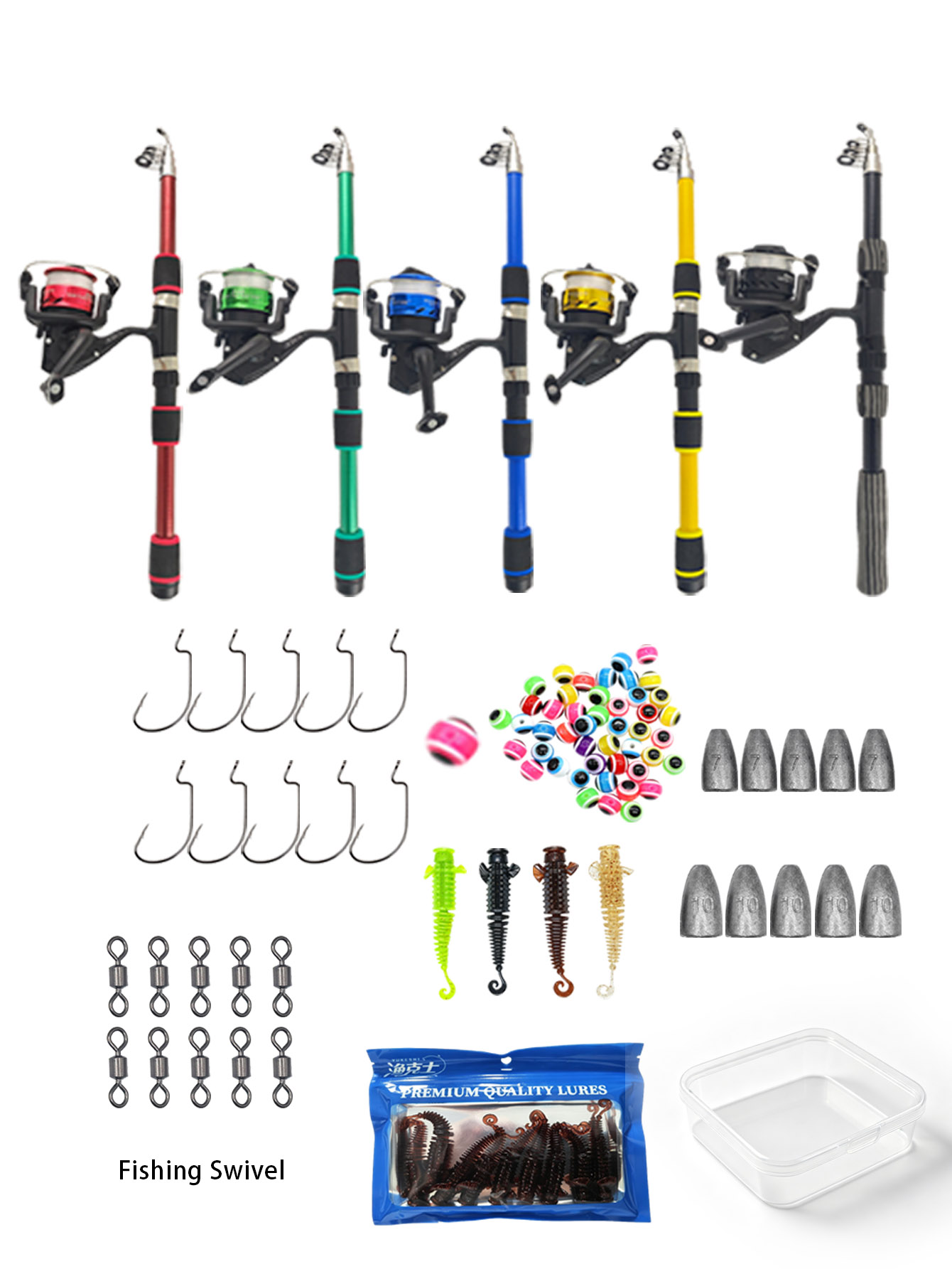 مجموعة صيد تلسكوبية بطول 1.8 م - مراجعة Fishing Equipment Online وسعره