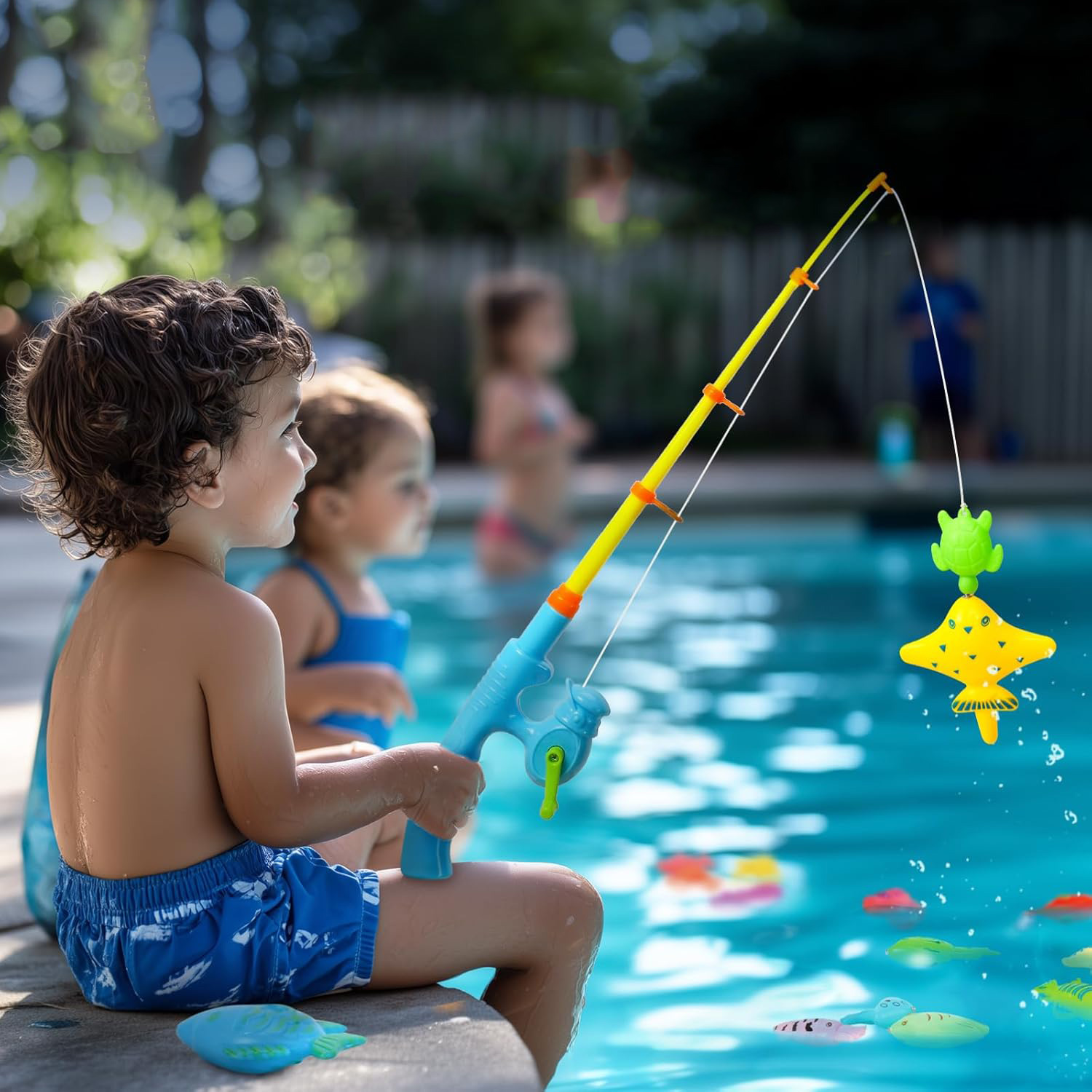 الأطفال حوض الاستحمام لعبة الص - مراجعة Fishing Equipment Kids وسعره