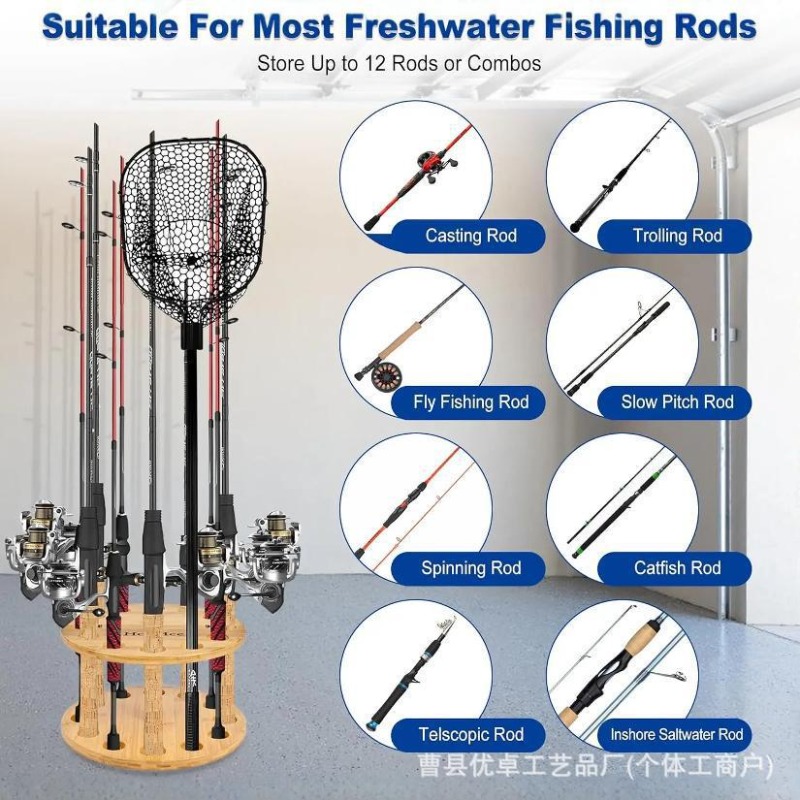 حامل عرض دوار متعدد الأعمدة لت - مراجعة Fishing Equipment Holder وسعره