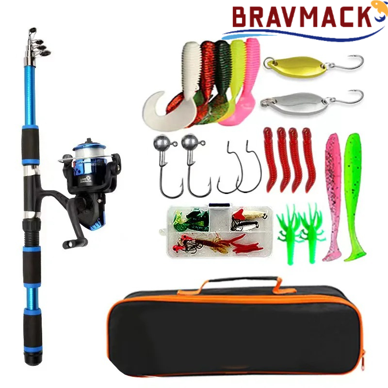 طقم صيد تلسكوبي للسفر من BRAVM - مراجعة Fishing Equipment Online وسعره