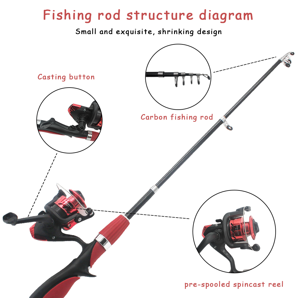 قضبان الصيد تلسكوبية للأطفال ، - مراجعة Fishing Equipment Online وسعره