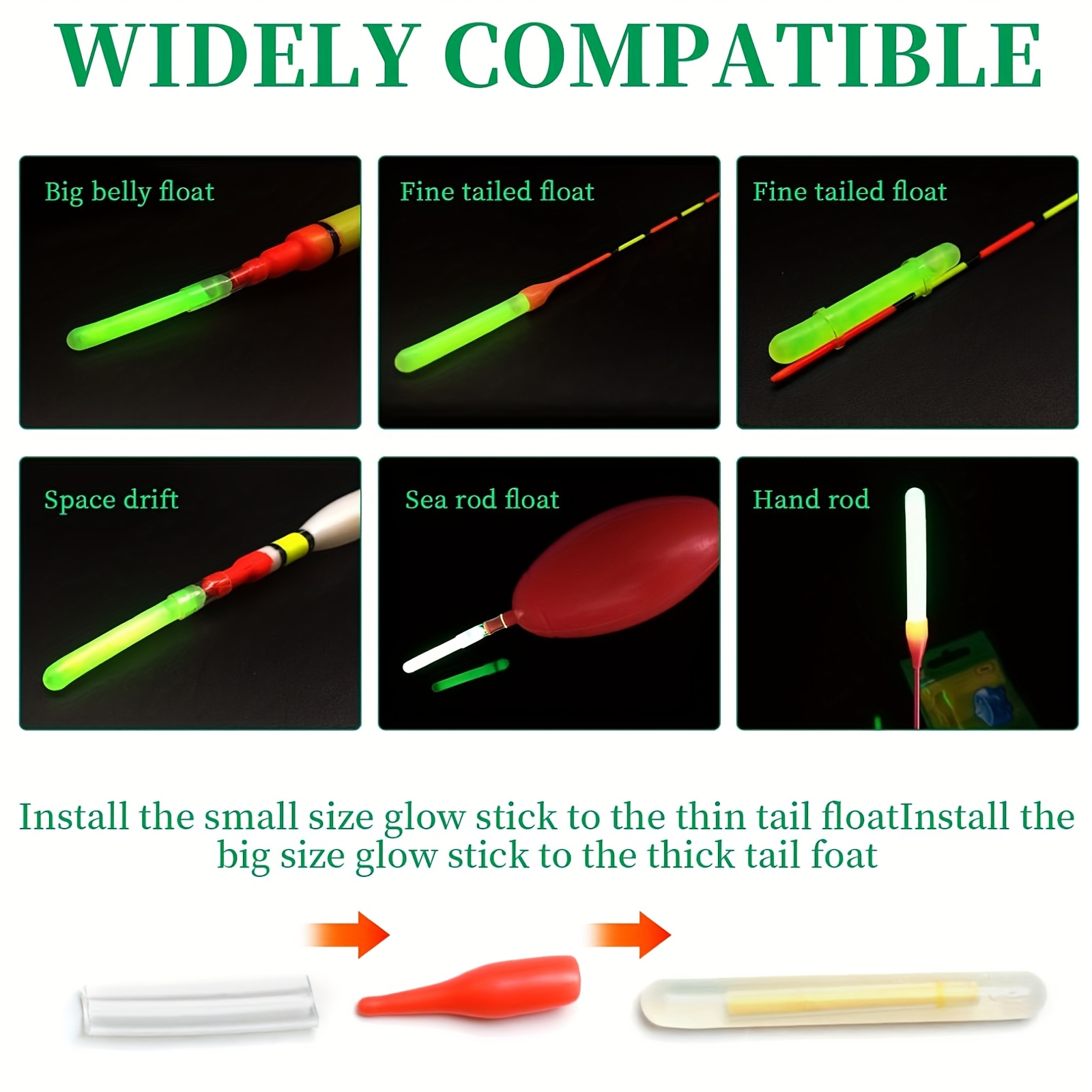 100 قطعة مجموعة أعواد الصيد ال - مراجعة Fishing Bobber Float وسعره
